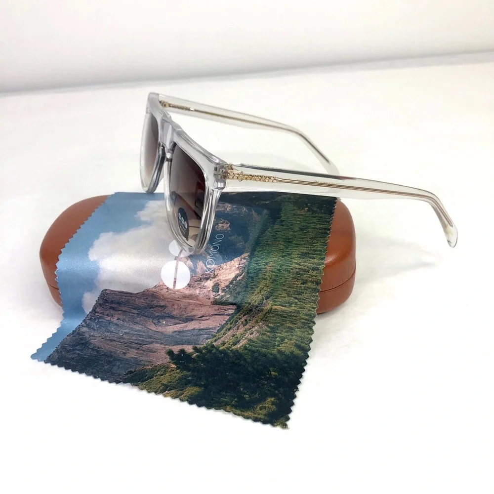 KOMONO Bennet Clear Sunglasses NEW oversized